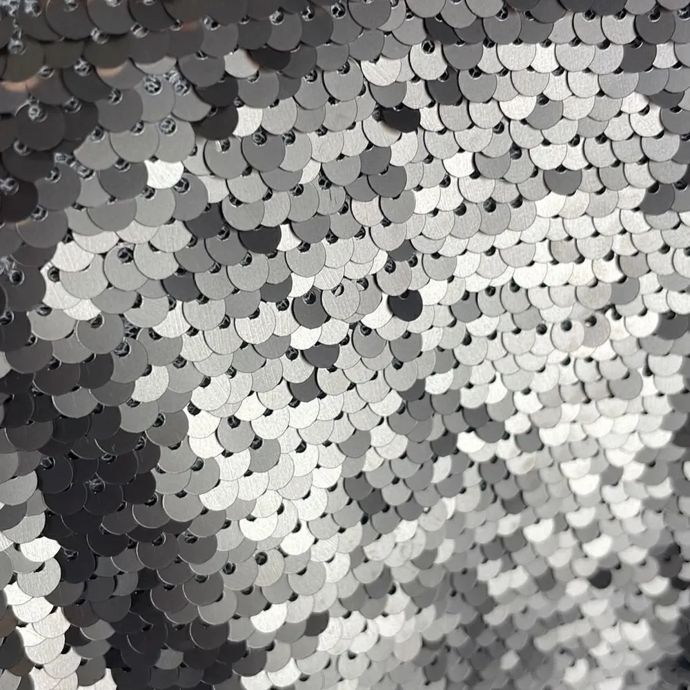 Skies Are Blue Gold Paillette Sequin Half Sleeve Top sz M - Picture 6 of 8